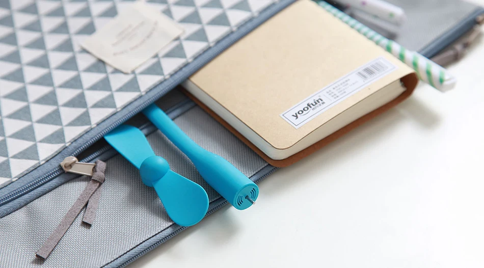 Original Xiaomi Mijia USB Portable fan, USB for Power bank  laptop notebook computer, Flexible Pocket fan (7)