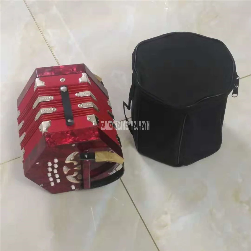 

SJ20/40/9 High Quality Keyboard Instrument 20-Button 40-Reed Diatonic Concertina For Artistic Performance