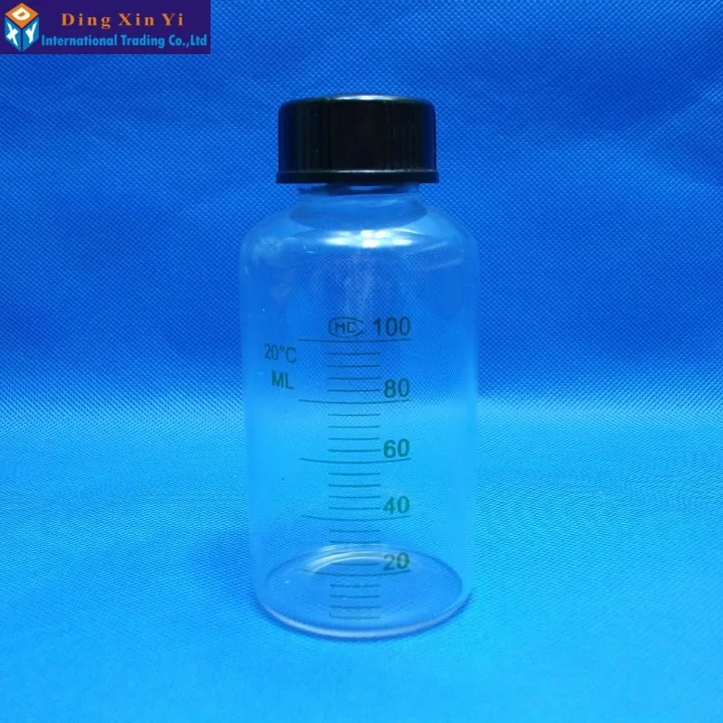 100ML4pcs/lot Glass Vials glass graduated sample bottles Serum bottle