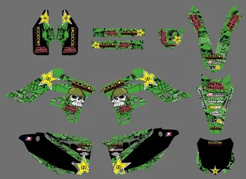 

H2CNC 0441 Star TEAM GRAPHICS & BACKGROUNDS DECALS STICKERS Kits For Kawasaki KX250F KXF250 2013 2014 KXF 250 KX 250F