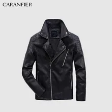 CARANFIER/мужские кожаные куртки; осенне-зимнее пальто для мужчин; пальто из искусственной кожи; байкерские мотоциклетные мужские классические куртки наивысшего качества; большие размеры