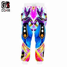 OGKB аниме спортивные штаны с принтом Dragon Ball Beerus 3D спортивные штаны для мужчин спортивная одежда для хип-хопа тренажерные залы фитнес повседневные спортивные штаны 5XL