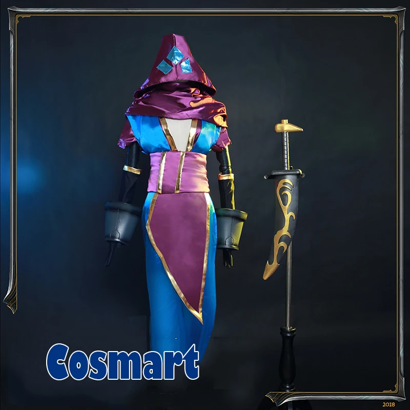 

[Customize]Hot Game LOL the Prophet of the Void Malzahar Uniforms full set Halloween Cosplay Costume Free Shipping