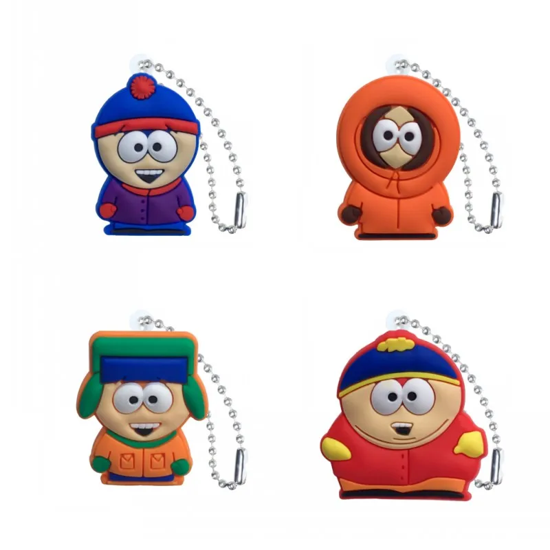 

1PCS South Park Keychains Key Holder Cartoon Figure Key Ring Children DIY Toy Bag Clothes Decor Party Gifts