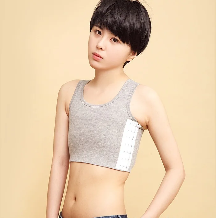 

Casual sport Les Tomboy adjustable Breast corset Chest Binder Bustiers Undershirt tank top with elastic band cotton short
