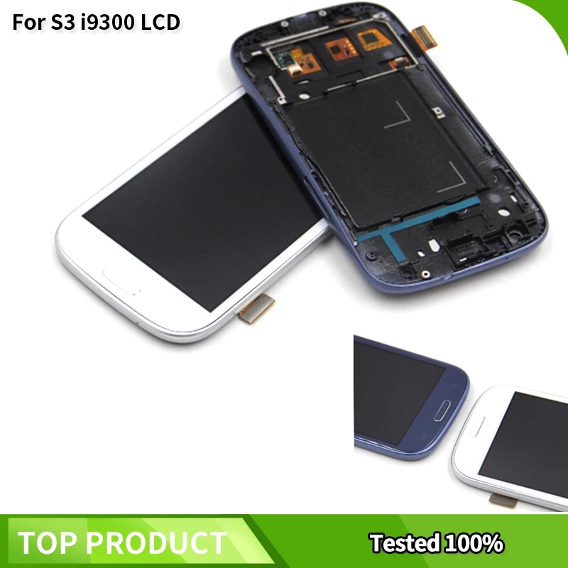 I9300 LCD совместимый для Samsung Galaxy S3 III i9300 сенсорный экран дигитайзер дисплей в сборе