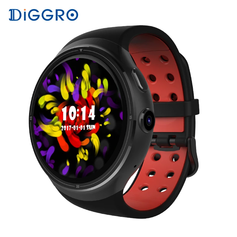 Bluetooth 4.0 diggro DI06 Смарт часы 1 ГБ + 16 nano SIM карты WI FI GPS вызова сердечного ритма мониторы
