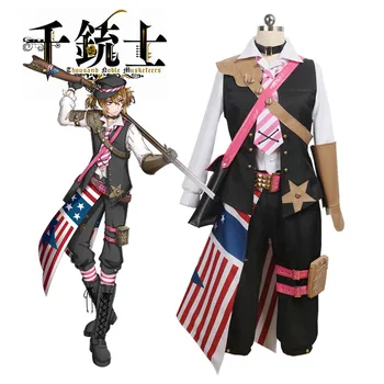 

Anime Cosplay Costume The Thousand Noble Musketeers American Group Kentucky Dress Z