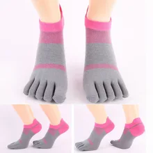 Для мужчин носки для спорта на открытом воздухе пять пальцы рук и ног носки ноги разделительные дышащая противоударный Бег велосипед носки до лодыжки