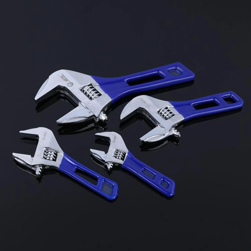 Llave Inglesa Ajustable Universal HOMURY – 3 Cabezales, Apertura 80 Mm, Aleación De Aluminio