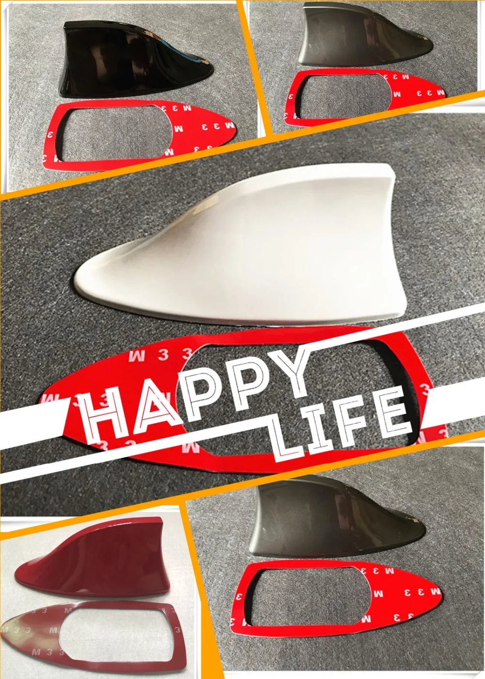 New style Car styling Car shark fin Car Stickers for Hyundai ix35 iX45 ...