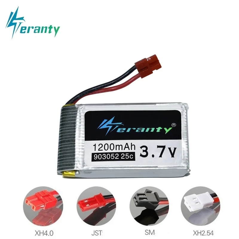 3.7V 1200mAh 903052 25c Lipo Battery For H11C H11WH HQ898B Remote control helicopter/Airplanes 3.7v batteries 1pcs/set | Игрушки и хобби