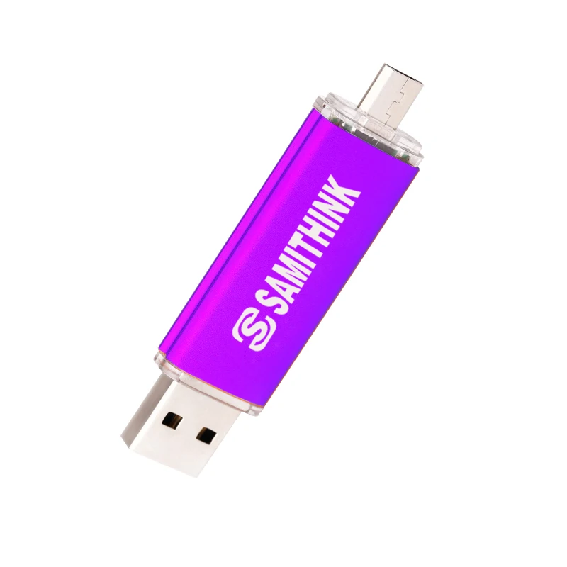 SAMITHINK OTG USB флэш-накопитель высокоскоростной USB 2,0 портативный флэш-накопитель для всех Android Мобильный USB флэш-диск 64 ГБ 32 ГБ 16 ГБ 8 ГБ 4 ГБ