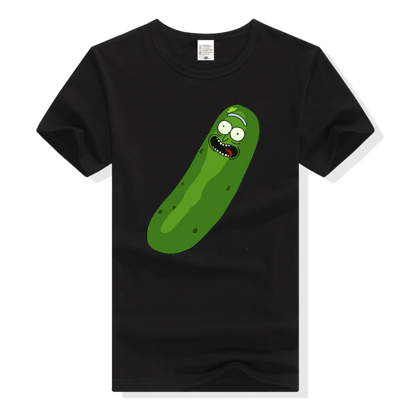 

TEEWINING Pickle Rick T Shirt Rick And Morty Tshirt Men T-Shirt Funny Tee Cartoon Streetwear