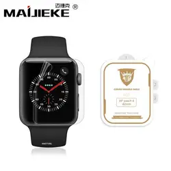 MAIJIEKE новые мягкие Nano плёнки для мм Apple Watch 4 44 мм 38 40 мм 42 мм полное покрытие изогнутый край экран гидрогель протектор