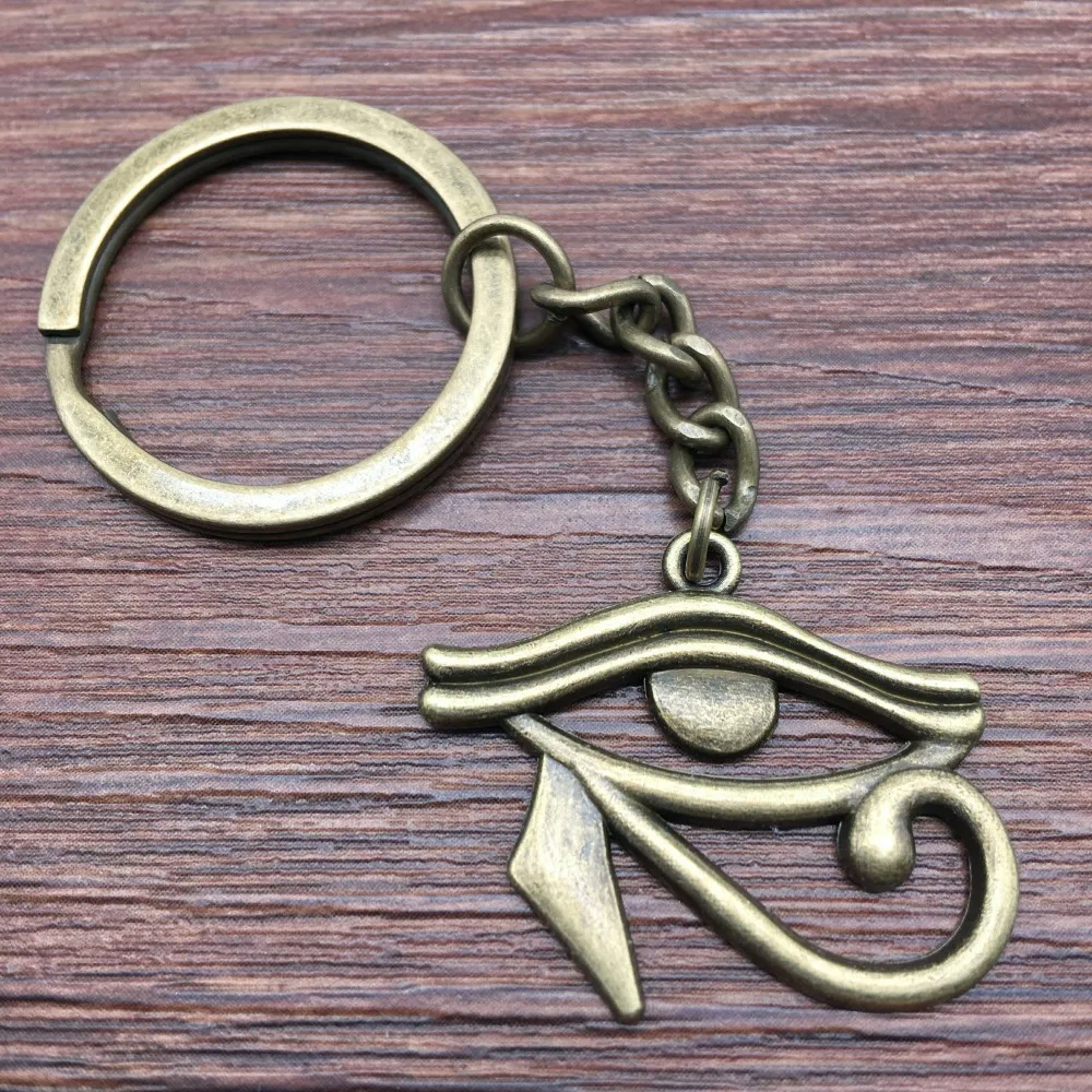 10 шт. кольцо для ключей horys eye подарки Guardian Ankh Cross брелок для мужчин и женщин - Цвет: Eye Of Horus