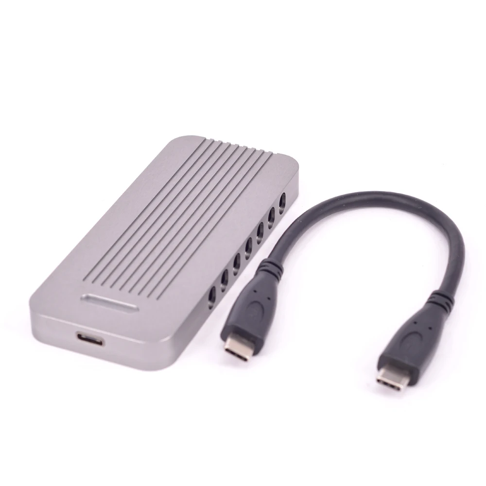  M schlüssel M.2 SSD Tragbare Mobile Box USB 3.1 Typ-C zu NVMe PCIe 30 4x M2 adapter NGFF SSD HDD Ge