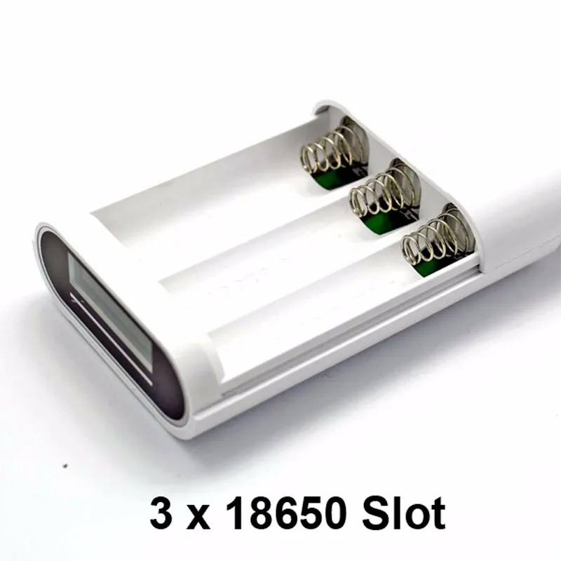 Soshine E5 Dual USB Интерфейс с 3x18650 слот Портативный Запасные Аккумуляторы для телефонов-белый(1 шт