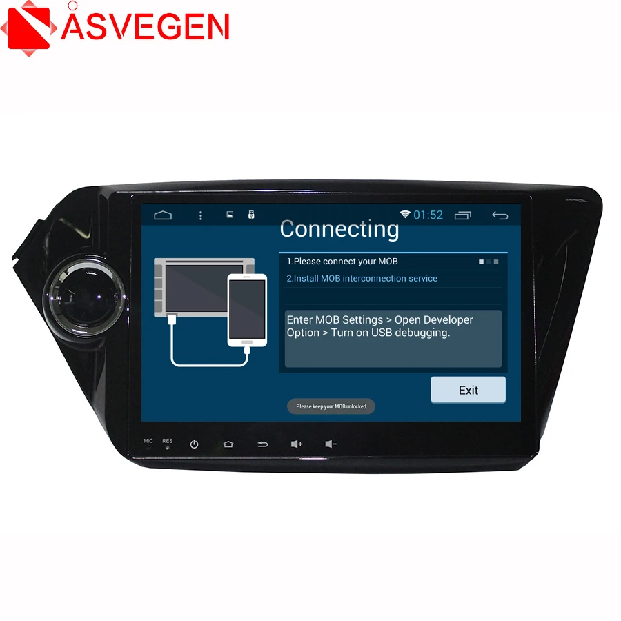 Best Asvegen 2G+32GB Android 7.1  Octa Core Car Wifi Radio For KIA K2 2011-2016 2 din Car Stereo Multimedia DVD Player GPS Navigation 0