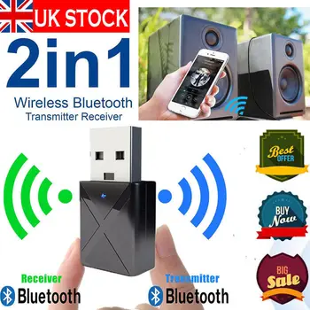 

USB Wireless Bluetooth 3.5 mm AUX Audio Stereo Music Receiver Adapter Car Home