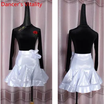 

New Arrival Children Latin Dance Performance Costume Girls Rumba Samba Tango Dancing Competition Outfits Fishtail Dress