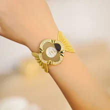 2016 Nouvelle Mode Fille Reloj Mujer Bracelet Montre À Quartz Femmes Robe Montre-Bracelet Dames Bracelets Montre Or Argent