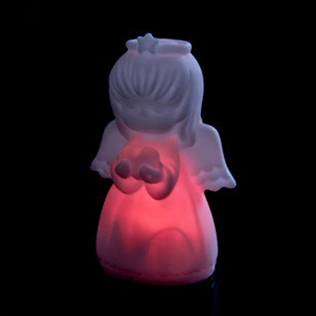 

Romantic Night Light Colorful Angel LED Light Silicone For Children and Kids Gift Christmas Decor