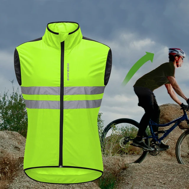 Unisex Reflective Cycling Vest Lightweight Reflective Sportswear