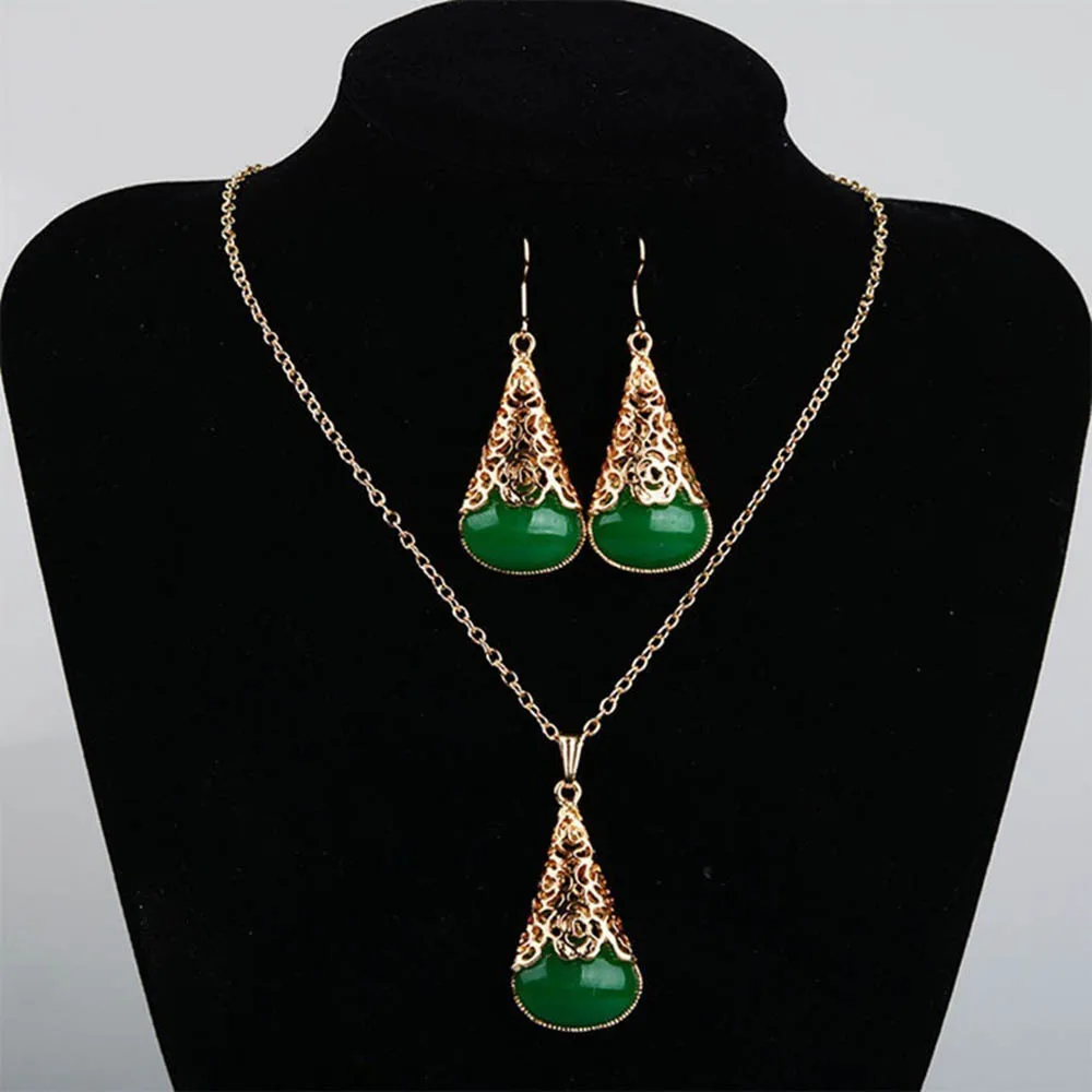 Buy Fashion New Vintage Pretty Jewelry Set Green Water