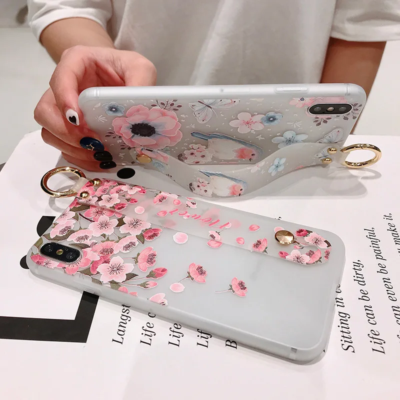 SoCouple чехол на запястье для Samsung Galaxy A50s A40 A30 A60 A70 A20 S9 S8 S10 S20 Note 8 9 10 Plus Мягкий телефона
