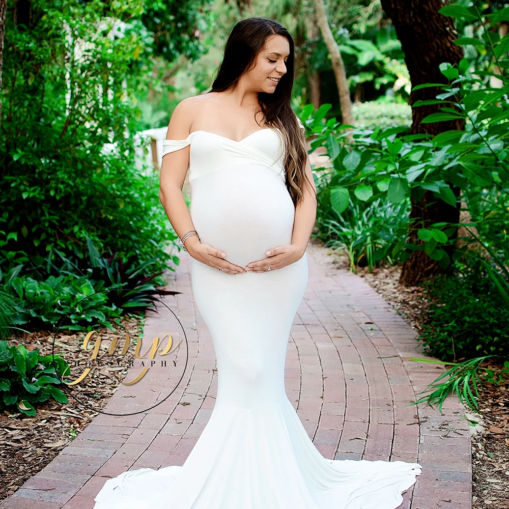 D&J Soft Cotton Maternity Dress Shoulder-Strap Billowing Dresses Maternity Photography Props Shoot Video For Pregnant Woman D&J Soft Cotton Maternity Dress Shoulder-Strap Billowing Dresses Maternity Photography Props Shoot Video For Pregnant Woman