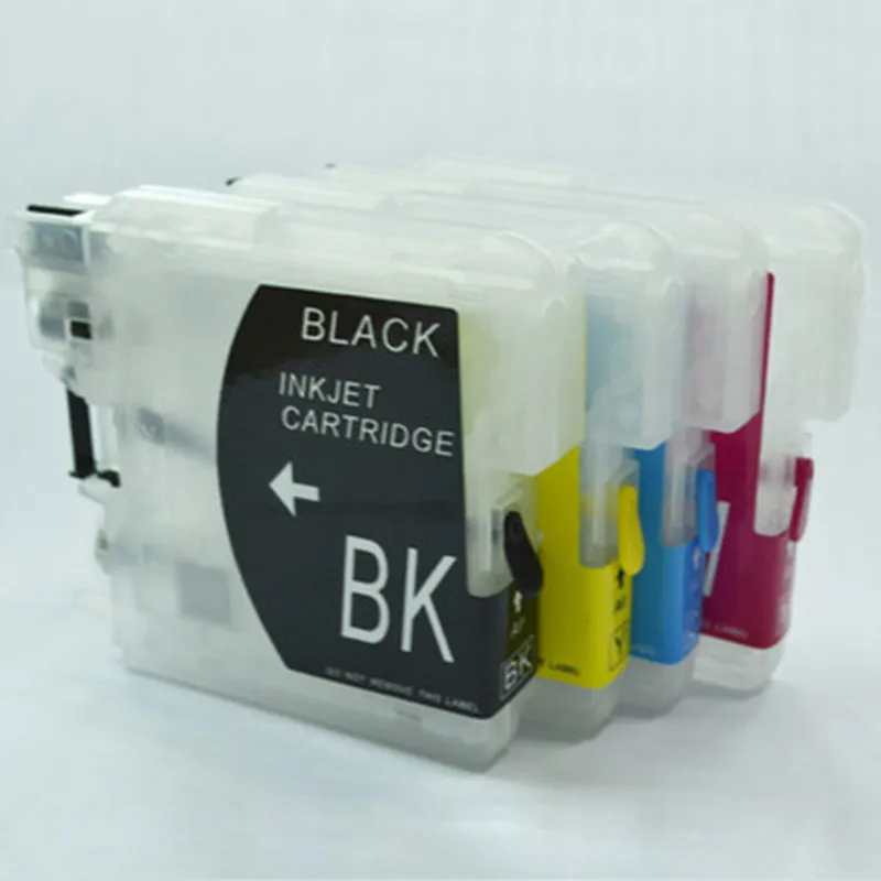 

4PCS LC65 LC61 LC38 LC985 LC39 LC67 LC1100 LC980 Compatible ink Cartridge for Brother DCP 185C 195C 9805C J315 J515 J125 Printer