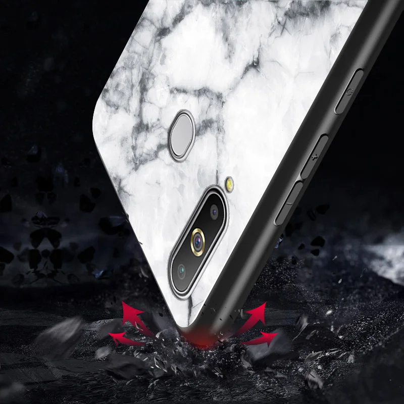 For Samsung Galaxy A60 Case Marble Tempered Glass Soft Silicone Bumper Back Cover For Samsung A60 Phone Case Glossy Capa Fundas For Samsung Galaxy A60 Case Marble Tempered Glass Soft Silicone Bumper Back Cover For Samsung A60 Phone Case Glossy Capa Fundas