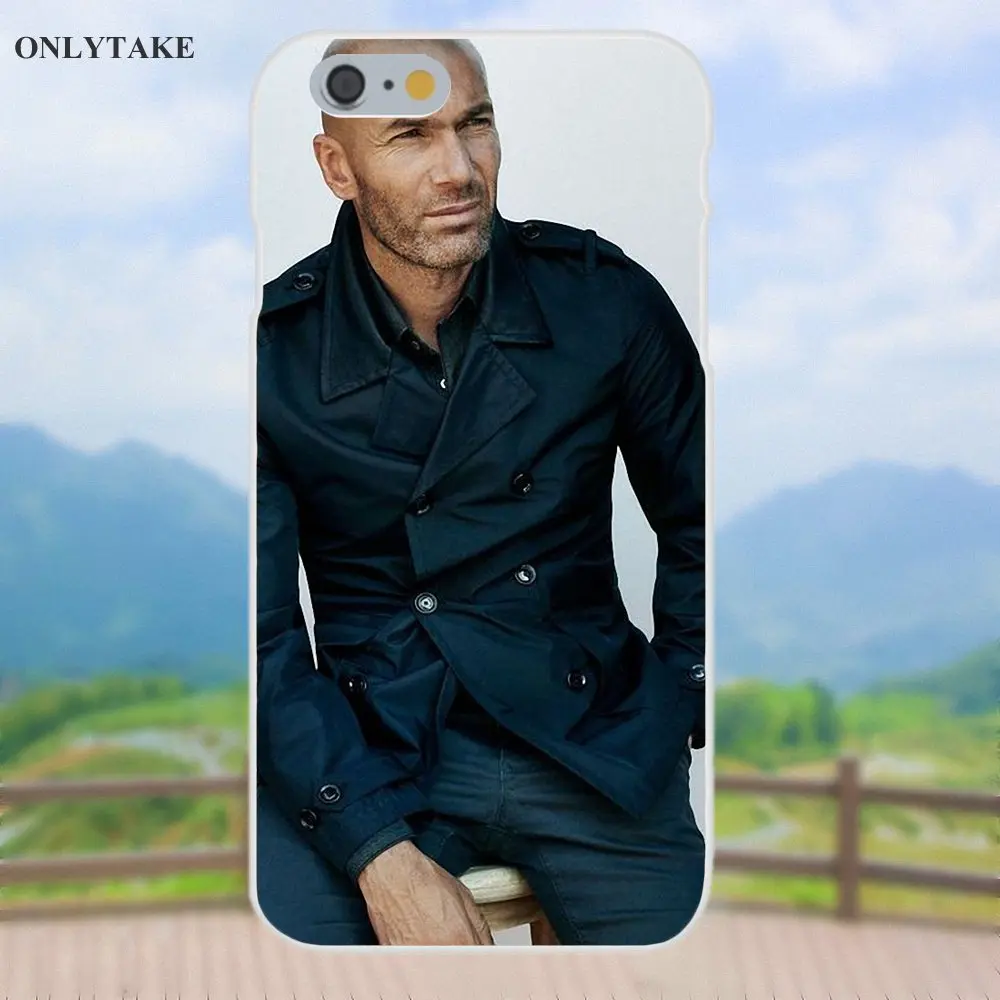 Vvcqod Мягкий ТПУ Coque Zidane футбол для Apple iPhone 4 4s 5 5C SE 6 S 7 8 Plus X Galaxy большое ядро II Prime