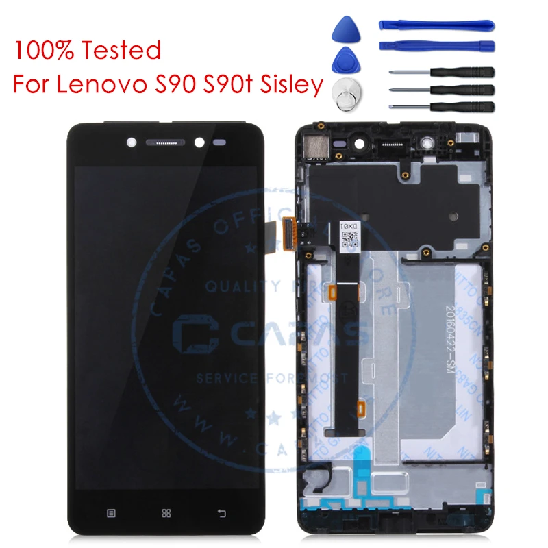 Протестированный ЖК-дигитайзер для Lenovo S90 S90t ЖК-дисплей + рамка сенсорный экран в