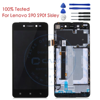 

Tested LCD Digitizer For Lenovo S90 S90t Sisley LCD Display + Frame Touch Screen Assembly Touchscreen Panel Replacement Parts