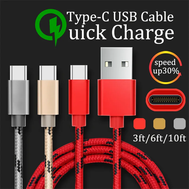 Usb-кабель для быстрой зарядки Xiaomi Pocophone F1 Type C Samsung Note 9 8 S9 Type-C адаптер зарядного