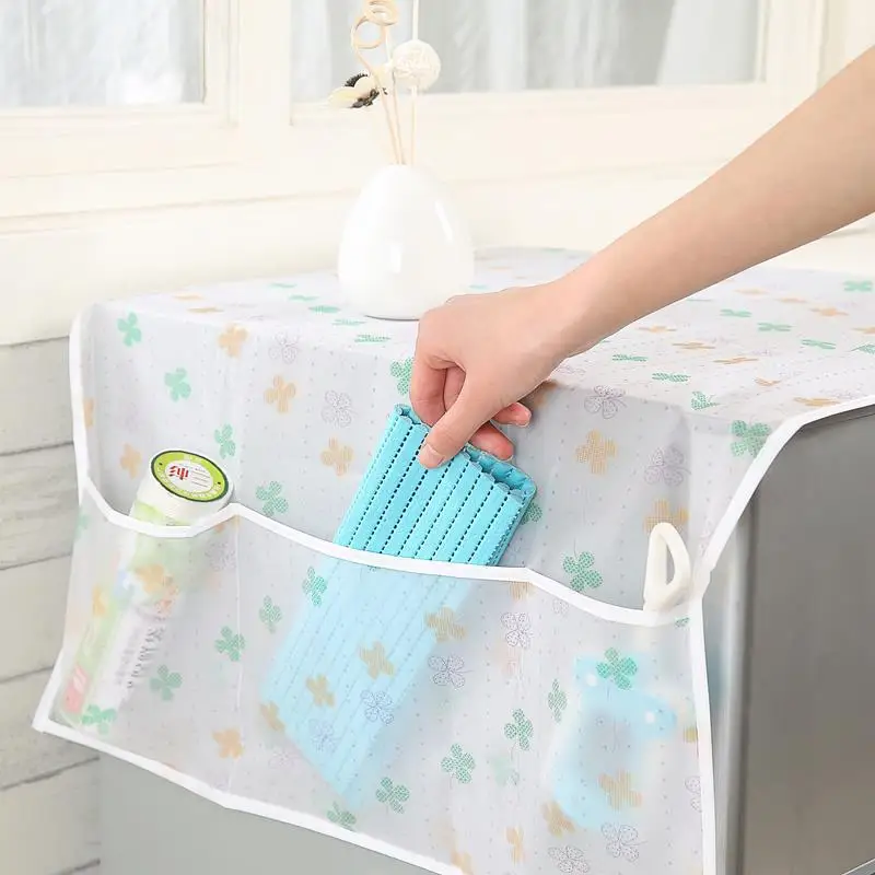 Многофункциональная сумка для хранения прозрачные с рисунком водонепроницаемый пылезащитный чехол для холодильника полотенце сумка настенный подвесной для хранения сумка C