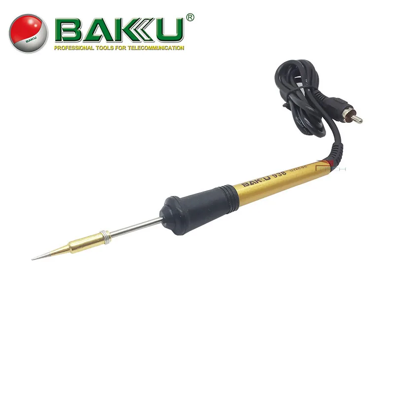 Баку мини керамический нагревательный паяльник с ручкой 12 В AC DC RCA разъем для BK-938