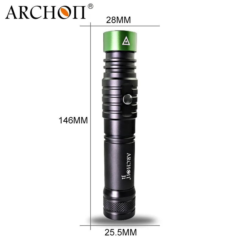 ARCHON J1 Дайвинг зеленый лазерный светильник подводный 100 м водонепроницаемый 1 Вт 4,2-3 вольт Дайвинг лазерный указатель светильник