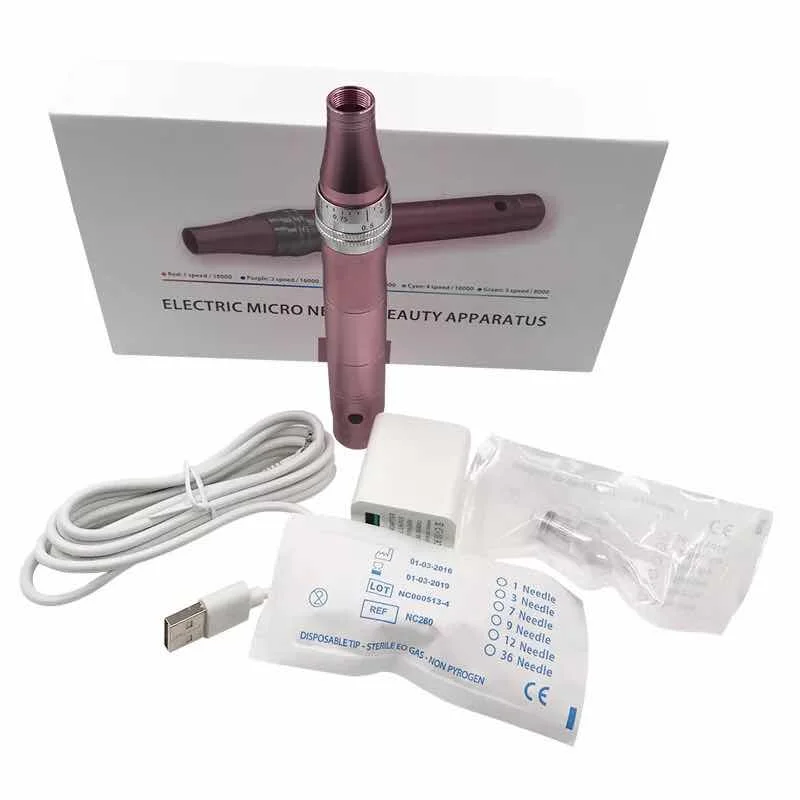 

Electric Derma Pen Professional Wireless Electric Skin Care Kit Tools Microblading Needles derma Tattoo Gun Tool Pen mesotherapy