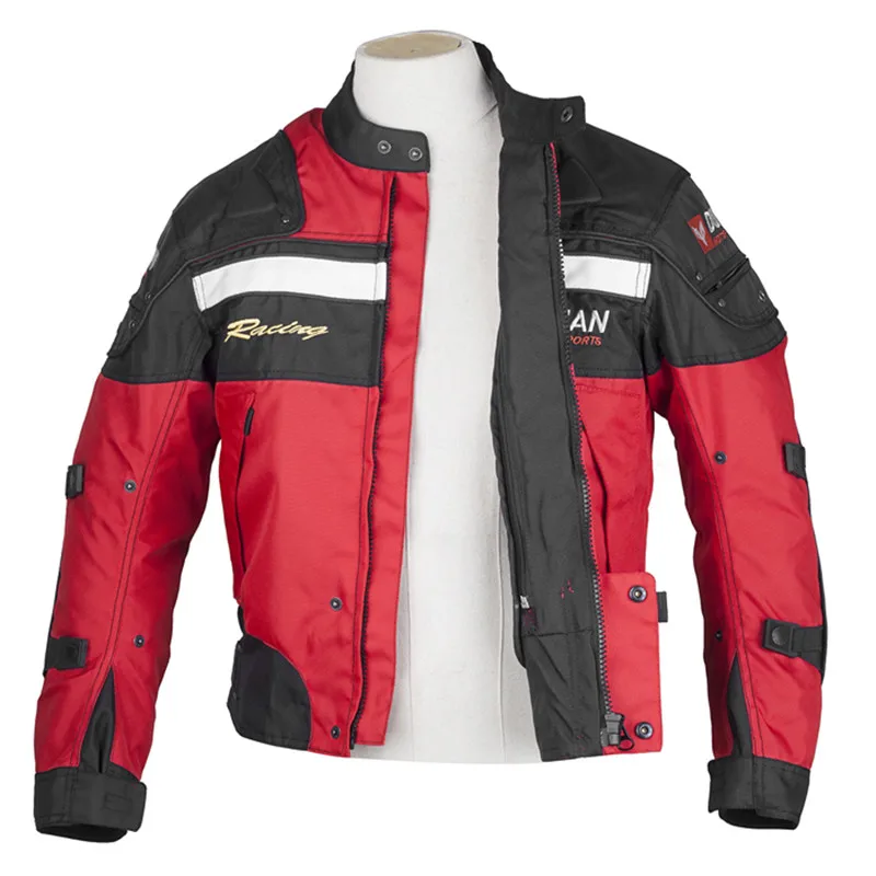 Мотоциклетная зимняя куртка для мотокросса, защитная бездорожья, Оксфорд, Jaqueta Moto Chaqueta с хлопковой подкладкой, 5 защитных курток