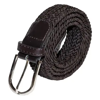 

Belt unisex Braiding elastic color Brown