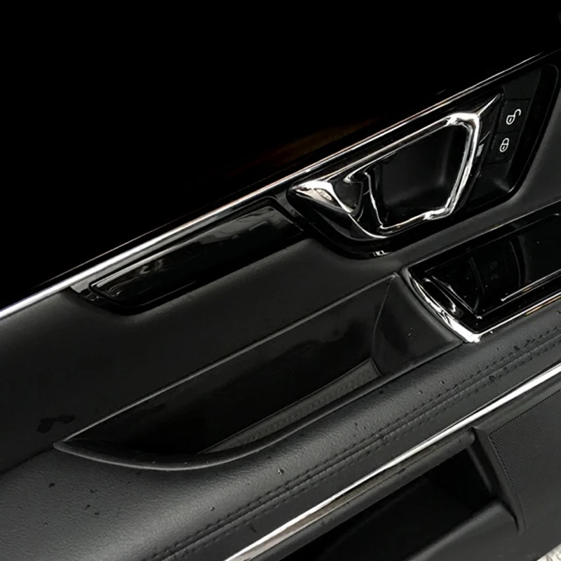 

Car Styling 4PCS Plastic Interior Front&Rear Door Handle Box Trim for Jaguar XJ 2010-2016