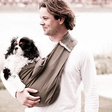 Новая мода натуральный хлопок Pet Рюкзак Портативный Анти-укус Рюкзак-переноска для собак подходит для 3,5-15 кг для домашних животных