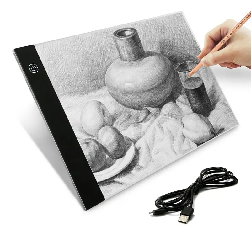 Портативный A4 светодиодный световой короб для рисования, распределительный щит лист для копирования, рисования, планшета Artcraft для художника, эскизов, анимаций