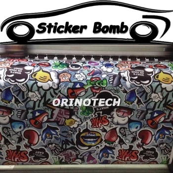 

Car Styling Strawberry Sticker Bomb Vinyl Wrap Sticker Bombing Graffiti Vinyl Sticker For Car Wrapping Covers Air Free Bubble