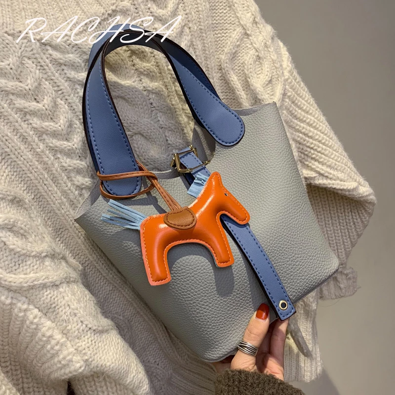 

2019 New Handbag Bucket Bags Womens 2019 Famous Brand Designer Small Drawstring Tote Bag High Quality PU Leather Shopping Bags