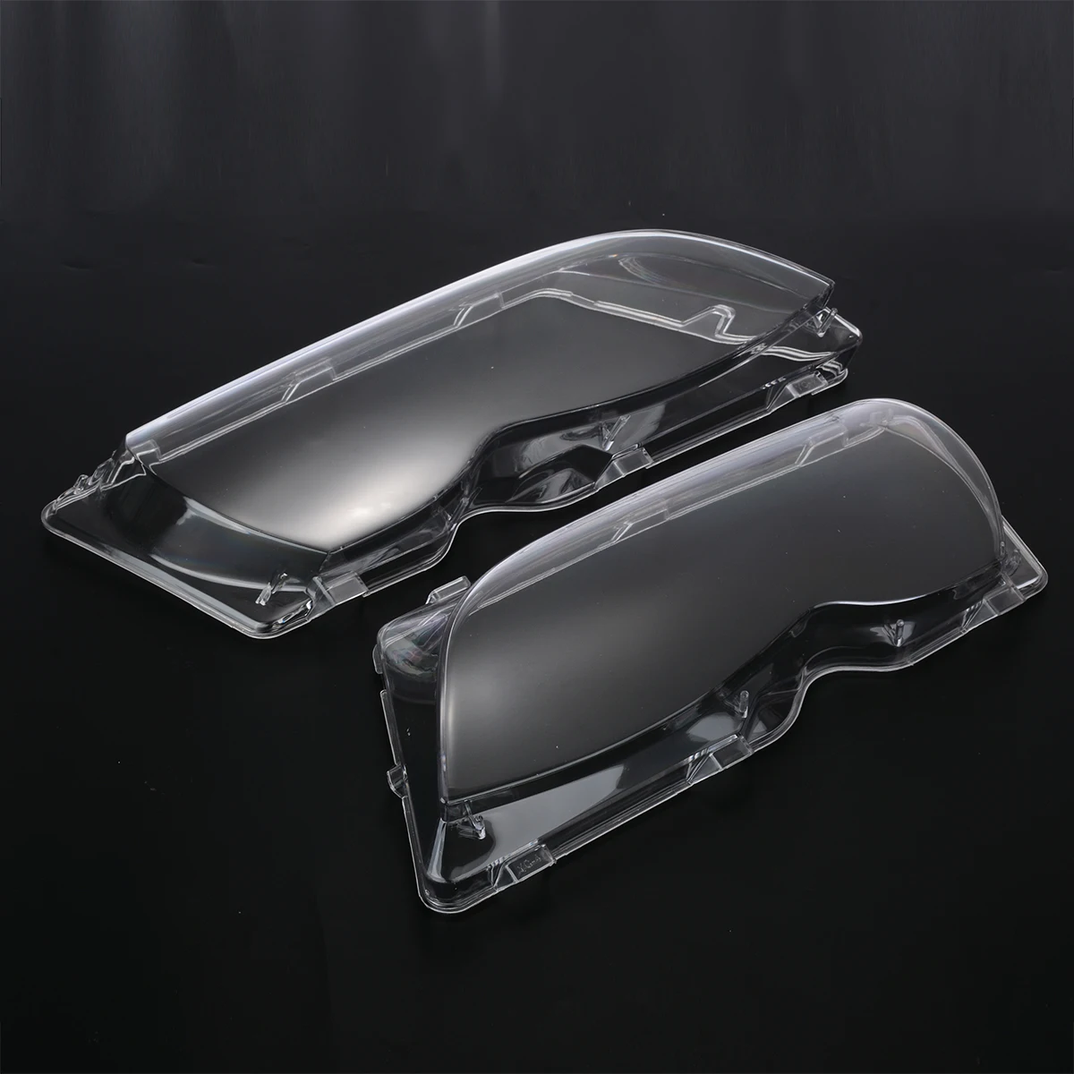 

Mayitr 2pcs Car Headlight Glass Cover Clear 4 Door Automobile Left Right Headlamp Head Light Lens Styling For BMW E46 98-01