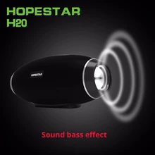 Hopestar H20 портативный Bluetooth динамик водонепроницаемый mp3 музыкальная Колонка Беспроводная 30 Вт ПК ТВ звуковая панель коробка стерео сабвуфер для xiaomi